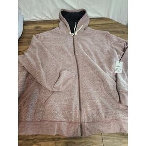 Sonoma Supersoft Fleece Hoodie Big & Tall 4XB Brnt Cherry New With Tags